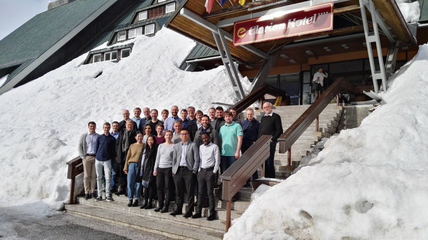 Group photo of the participants of the GRK 2250/1 Winter Workshop 2019 in Spyndleruv Mlyn