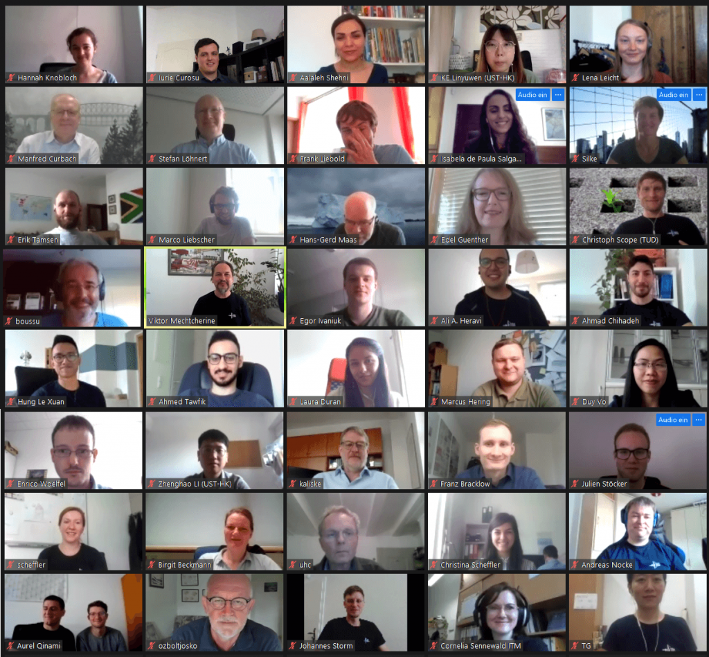 Collective photo of the participants of the GRK 2250 Summer School 2020 (snapshot of the Zoom session)