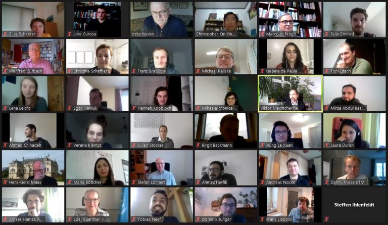 Collective photo of the participants of the GRK 2250-1 Winter Workshop 2021 (snapshot of the Zoom session)